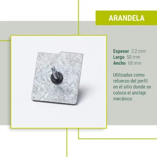 ARANDELA 3,2 mm 50-65 mm