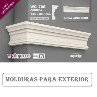 MOLDURA  WC-705 X 2 ML (300 MM ALTO)