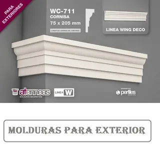 MOLDURA  WC-711 X 2 ML (205 MM ALTO)