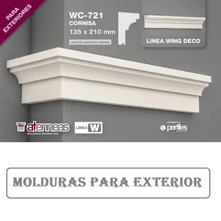 MOLDURA  WC-721 X 2 ML (210 MM ALTO)