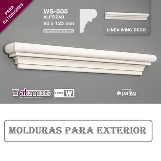 MOLDURA  WS-505 X 2 ML (125 MM ALTO)