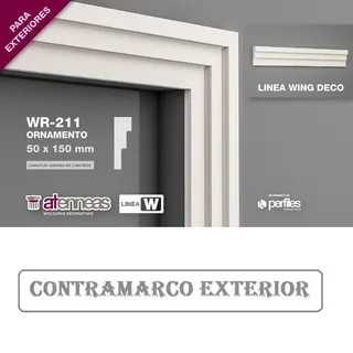 MOLDURA WR-211 X 2 ML (150 MM ALTO)