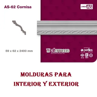 MOLDURA AS-62 X 2.40 ML (59*62)