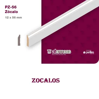 ZOCALO PRE PINTADO BLANCO 56 X 2.75 ML