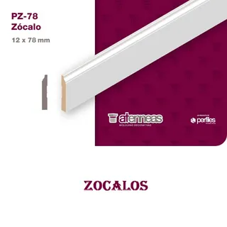 ZOCALO PRE PINTADO BLANCO 78 X 2.75 ML