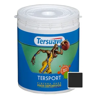 PINTURA P/PISO DEPORTIVO NEGRO 4 LTS