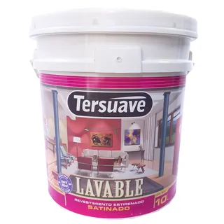 LATEX LAVABLE BLANCO 10 LTS satinado