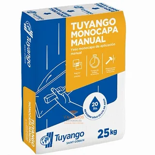 YESO MONOCAPA MANUAL BOLSA 25 KG