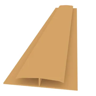 PERFIL H UNION PVC OCRE x 6 Mts