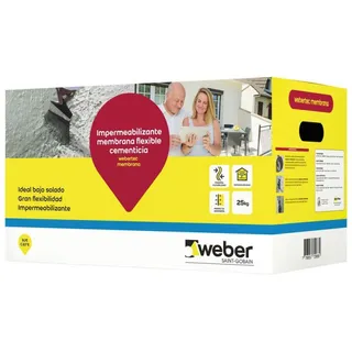 MEMBRANA WEBER TEC CAJA x 25 kg