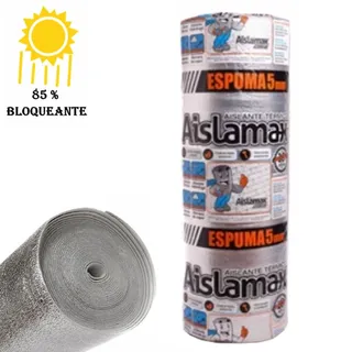 ESPUMA  ALUMINIZADA 1 CARA 5 mm 1X20 mts