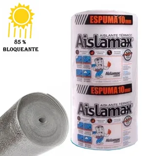 ESPUMA ALUMINIZADA 1 CARA 10 mm 1x20 mts