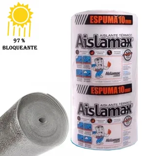 ESPUMA ALUMINIZADA 2 CARAS 10 mm 1x20 mt