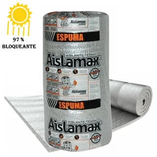 ESPUMA  ALUM/PURO 2 CARAS 10 mm 1X20 mts