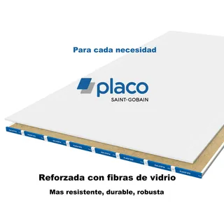 PLACA DE YESO STD 9.5 mm 1.20 x 2.40 mts