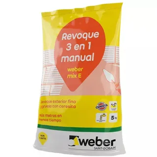 REVOQUE 3 en 1 manual Weber mix E 5 KG