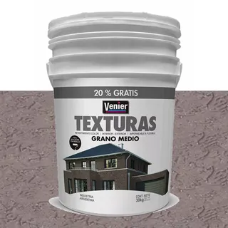 REVOQUE TEXTURADO M GRIS HUMO 30 Kg