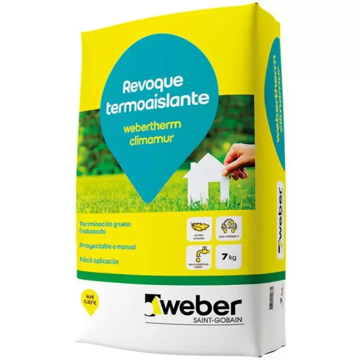 REVOQUE TERMOAISLANTE X 7 Kg WEBERTHERM