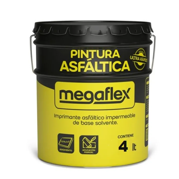 PINTURA ASFALTICA SECADO RAPIDO x 4 Lts