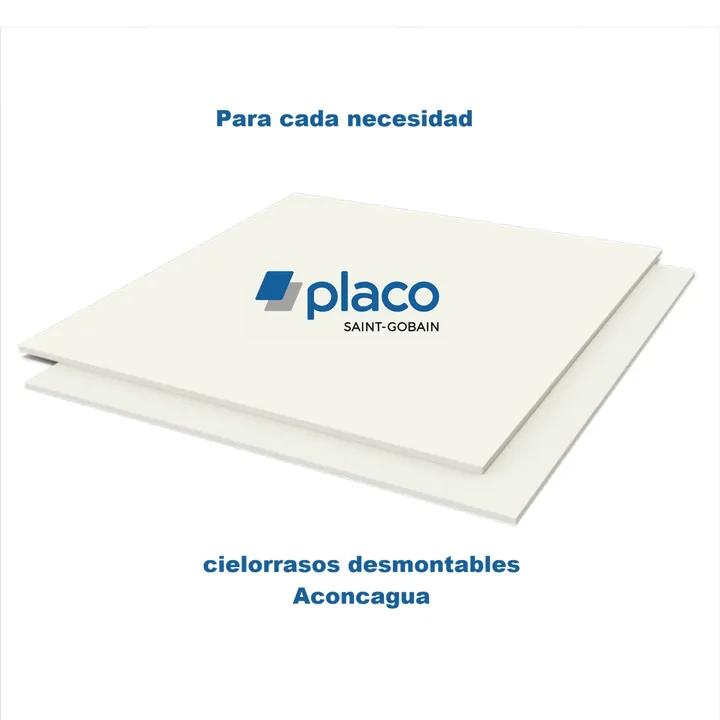 PLACA DESMONTABLE BLANCA LISA 61x 61