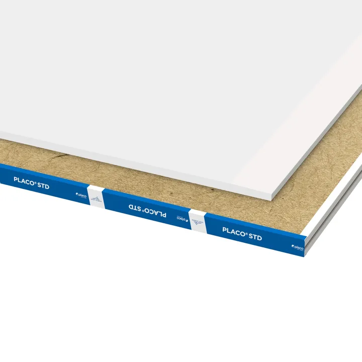 PLACA DE YESO STD 12.5 mm 1.20 x 2.60 mts