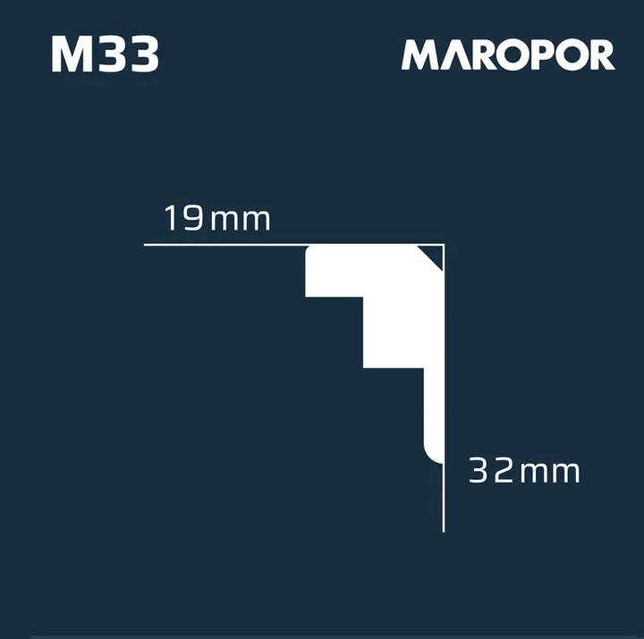 MOLDURA EPS M33 19 x 32 x 2 Mts - Miniatura 3