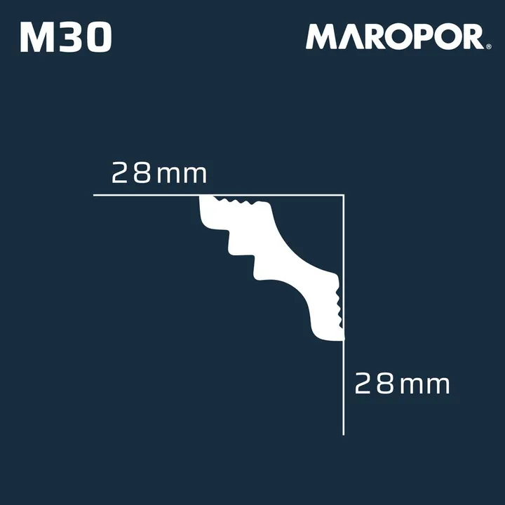 MOLDURA EPS M30 28 x 28 x 2 Mts - Miniatura 3