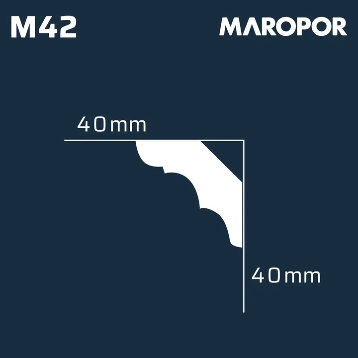 MOLDURA EPS M42 40 x 40 x 2 Mts - Miniatura 3